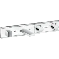 Термостат для ванни з 2 споживачами HANSGROHE RAINSELECT 15359400, хром з білим