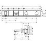 Термостат для ванни з 2 споживачами HANSGROHE RAINSELECT 15359400, хром з білим