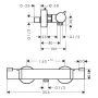 Змішувач для душу HANSGROHE ECOSTAT 13116670, чорний