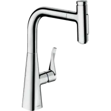 Змішувач для кухонної мийки з висувним душем HANSGROHE METRIS SELECT M71 73817000