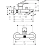 Змішувач для ванни HANSGROHE TALIS E 71740670, чорний