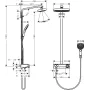 Душова система HANSGROHE RAINDANCE SELECT 27283400, хром з білим