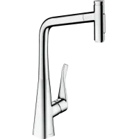Змішувач для кухонної мийки з висувним душем HANSGROHE METRIS M71 73816000