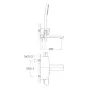 Змішувач для ванни IMPRESE SMART CLICK ZMK101901040, хром