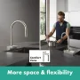 Змішувач для кухонної мийки з висувним душем HANSGROHE AQUNO SELECT M81 73837000