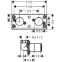 Прихована частина для прихованого монтажу HANSGROHE RAINFINITY 26840180
