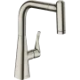 Змішувач для кухонної мийки HANSGROHE METRIS M71 73800800, нержавіюча сталь