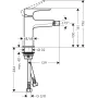 Змішувач для біде HANSGROHE METROPOL 32520990, золото глянсовий