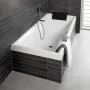 Ванна кварилова VILLEROY & BOCH SQUARO UBQ180SQR2V-01, 180x80, білий