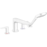 Змішувач для ванни на 4 отвори HANSGROHE TALIS E 71748700, білий матовий