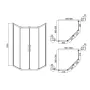 Душова кабіна EGER IRIS 100x100 599-143/1, білий