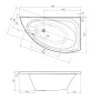 Ванна акрилова IMPRESE BLATNA 170x100 L BLATNA170L
