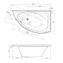 Ванна акрилова IMPRESE BLATNA 170x100 R BLATNA170R