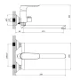 Змішувач для ванни RJ SLIP RBZ090-9B, хром