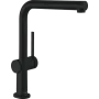 Змішувач для кухні з висувним виливом HANSGROHE TALIS 72808670, чорний