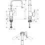 Змішувач для умивальника HANSGROHE METROPOL 32511670, чорний