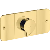 Термостат для 2 споживачів AXOR ONE 45712990, прихованого монтажу, золото