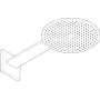 Верхній душ 300 1jet AXOR SHOWER SOLUTIONS 35300000, з тримачем