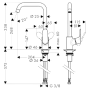 Змішувач для кухні HANSGROHE FOCUS 31820670, чорний