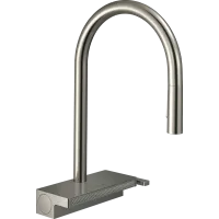 Змішувач для кухонної мийки з висувним душем HANSGROHE AQUNO SELECT M81 73831800, нержавіюча сталь