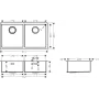Мийка для кухні HANSGROHE S71 43430800, нержавіюча сталь