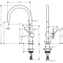 Змішувач для кухні HANSGROHE TALIS 72804000, хром
