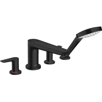 Змішувач для ванни на 4 отвори HANSGROHE TALIS E 71748670, чорний матовий