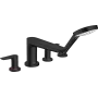 Змішувач для ванни на 4 отвори HANSGROHE TALIS E 71748670, чорний матовий