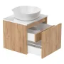 Тумба з умивальником IMPRESE BILOVEC f3216Dr, дуб