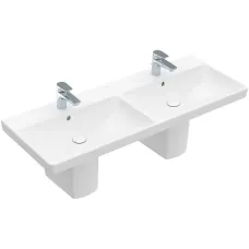 Умивальник підвісний подвійний VILLEROY & BOCH AVENTO 4A23CK01, 120x47, білий