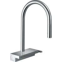 Змішувач для кухні з висувним виливом HANSGROHE AQUNO SELECT 73831000, хром