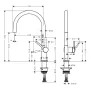 Змішувач для кухні HANSGROHE TALIS 72804670, чорний