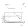 Ванна акрилова VOLLE AIVA 150x70 TS-1576844