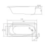 Ванна акрилова VOLLE AIVA 170x70 TS-1776844