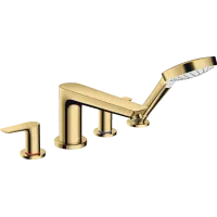 Змішувач для ванни на 4 отвори HANSGROHE TALIS E 71748990, золото глянсовий