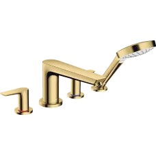 Змішувач для ванни на 4 отвори HANSGROHE TALIS E 71748990, золото глянсовий