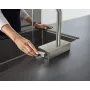 Змішувач для кухні з висувним виливом HANSGROHE AQUNO SELECT 73830800, сріблястий