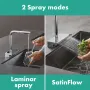 Змішувач для кухні з висувним виливом HANSGROHE AQUNO SELECT 73830800, сріблястий