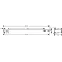 Полиця HANSGROHE RAINFINITY 26844000
