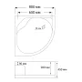 Душовий піддон акриловий RJ 80RZ814