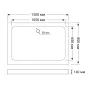 Душовий піддон акриловий RJ 120RZ501