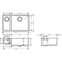 Мийка для кухні HANSGROHE S71 43429800, нержавіюча сталь