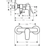 Змішувач для душу HANSGROHE TALIS E 71760700, білий матовий