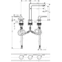 Змішувач для раковини HANSGROHE METROPOL 32515670, чорний матовий