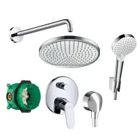 Душова система зі змішувачем прихованого монтажу HANSGROHE FOCUS 1182019