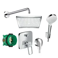 Душова система із змішувачем прихованого монтажу HANSGROHE LOGIS LOOP 1192019