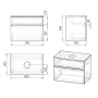 Тумба з умивальником IMPRESE BLATNA f32108W, білий