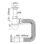 Сифон для умивальника RJ RSW405080