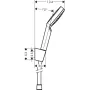 Душовий набір HANSGROHE CROMETTA 26569400, хром з білим