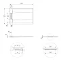 Душовий піддон кам'яний DiMARCO 90x120 DM4С002BL, чорний